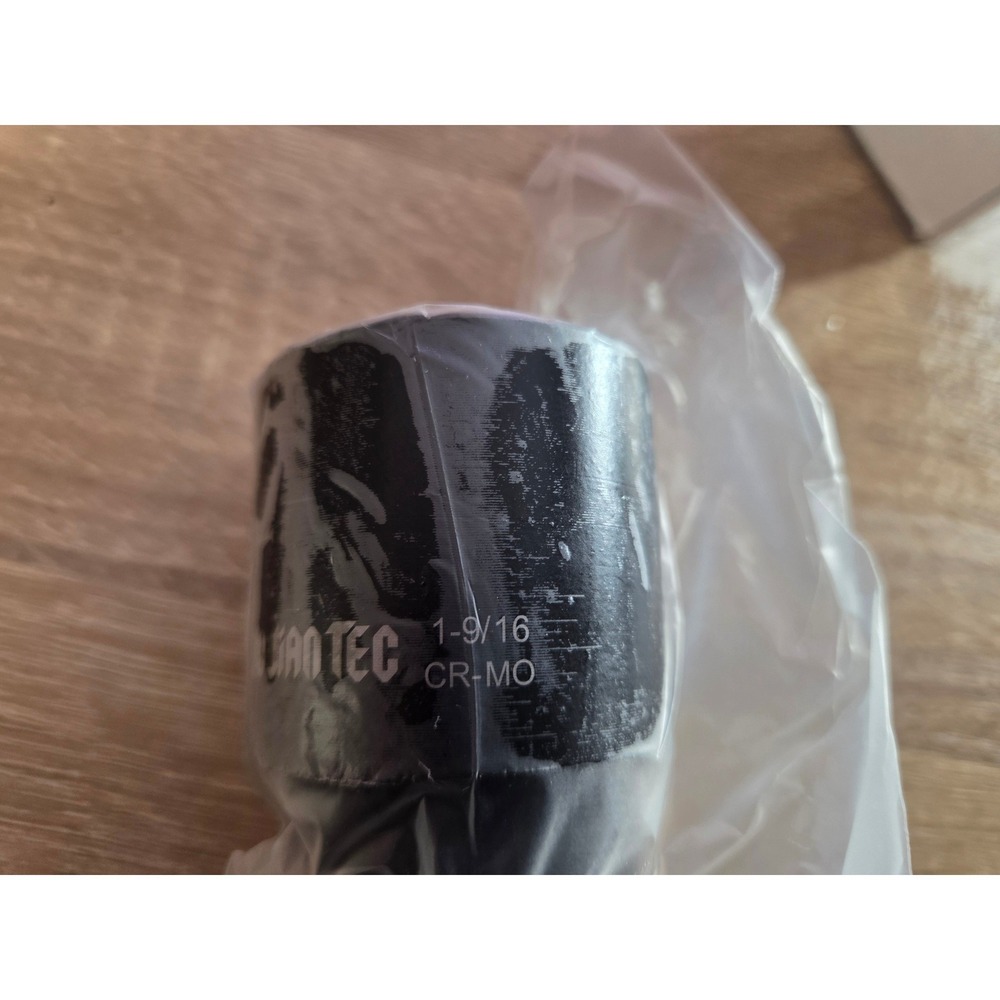 JUJIANTEC 1/2 Inch Drive 6-Point Deep Impact Socket 1-9/16 CR-MO Steel Black